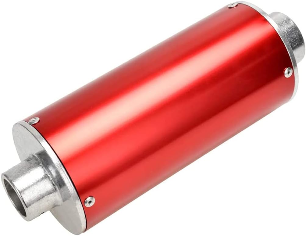Red Pack of 2 Muffler Exhaust Silencer Pipe Head Assembly for Dirt Pit Bike E10459