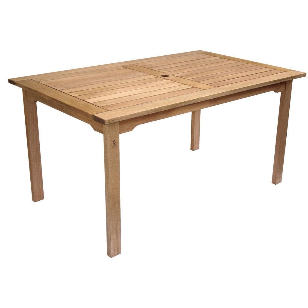 3 Piece Eucalyptus Rectangular Patio Dining Set S545822
