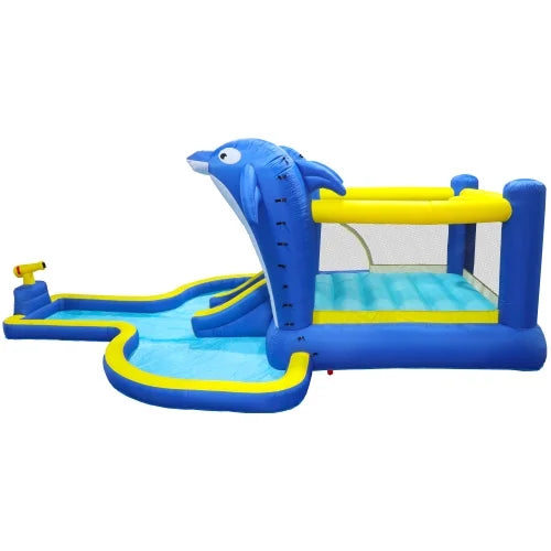 6 in1 Kids Inflatable Water Slide Park with Splash Pool T5671