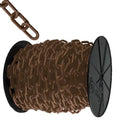 Plastic Chain on A Reel, 250&L, HDPE, Brown I602875