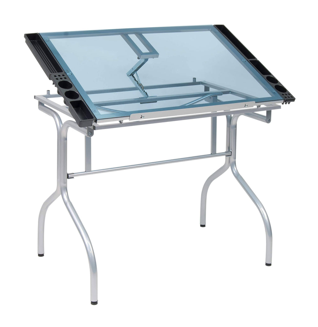Folding Craft Station with Glass C12096