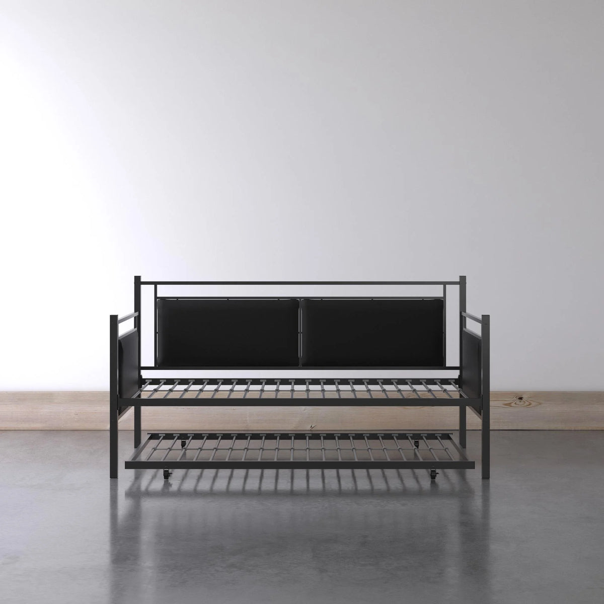 Twin Metal and Upholstered Daybed with Trundle X5344