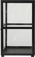 Black Metal & Glass Display Cabinet Z129714