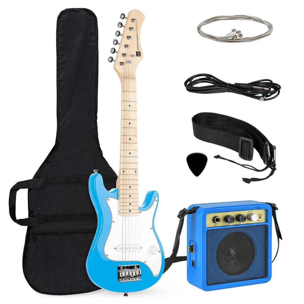 Light Blue Kids Electric Guitar Starter Kit with 5W Amplifier N860034