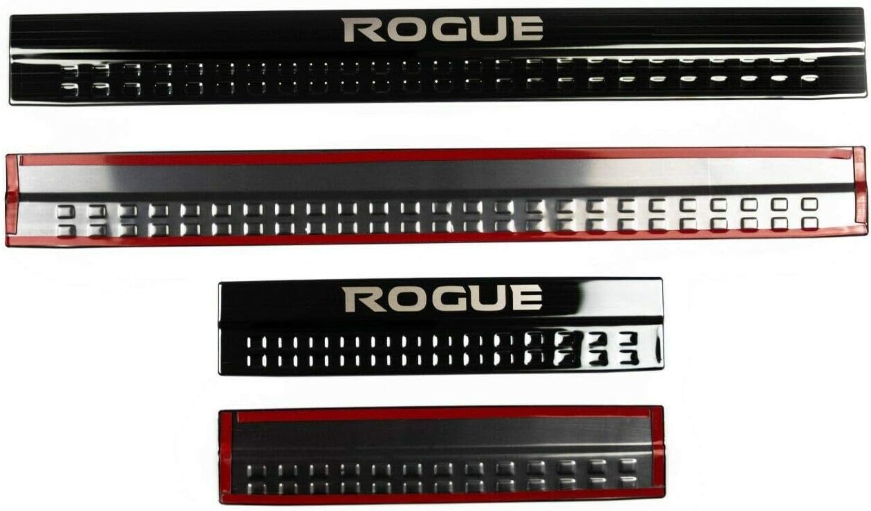 Black Stainless Steel Door Sills Scuff Plate Pack of 2 H38061