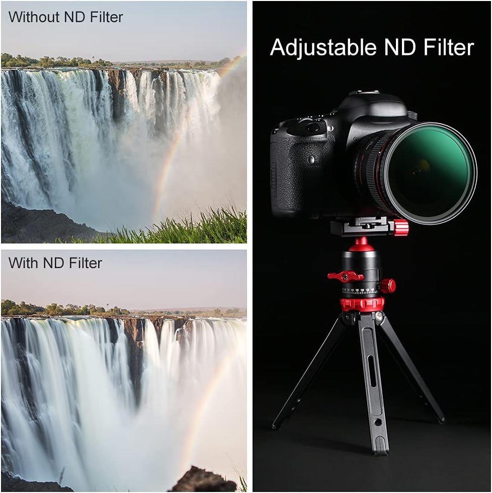 77mm Variable ND Filter ND8-ND128 (3-7 Stop) HD Hydrophobic VND Filter Q237755