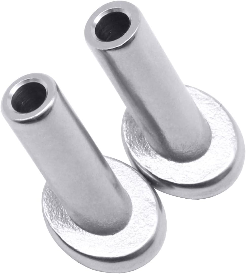40 Pack T316 Stainless Steel Angle Protector Sleeves for Wire Rope Cable Railing A27695