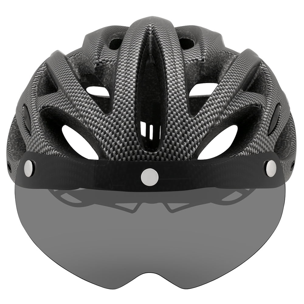 Road Mountain Bike Helmet with Lens and Brim F684157
