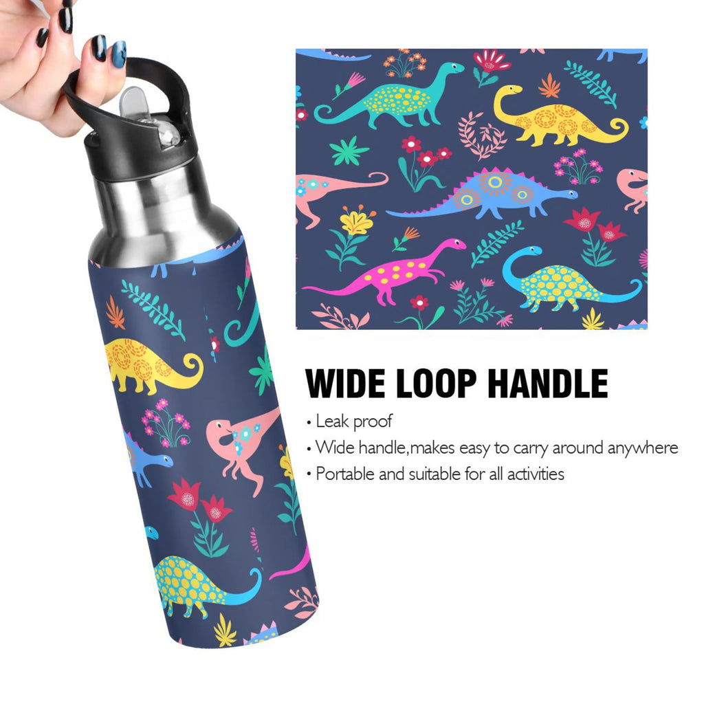 Stainless Steel Water Bottle with Straw Lid 20 OZ L3173