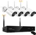 3MP Wireless Home Security Camera System with 4x 3MP Outdoor Cameras M527329