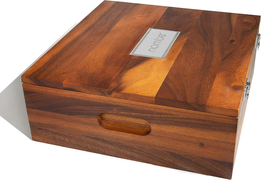 Miniature Nativity Storage Box, Acacia Wood, Pack of 2 W640236
