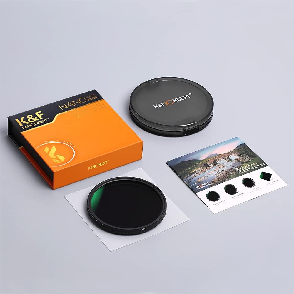 77mm Variable ND Filter ND8-ND128 (3-7 Stop) HD Hydrophobic VND Filter Q237755