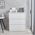 White 3 Drawer File Cabinet O399151