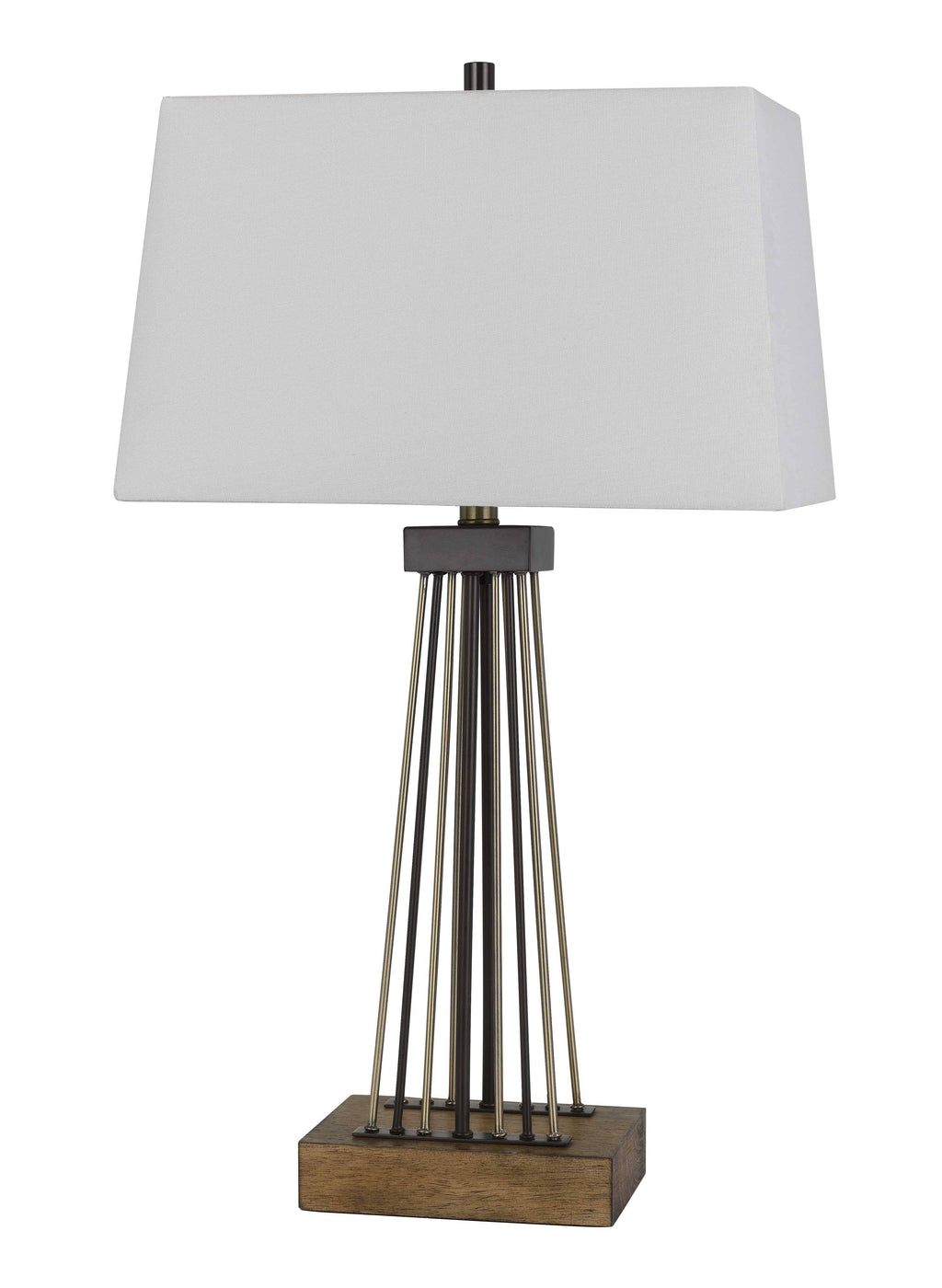 Metal and Wood Table Lamp W829