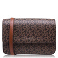 Coated Medium Flap Over Cross Body Bag L245206