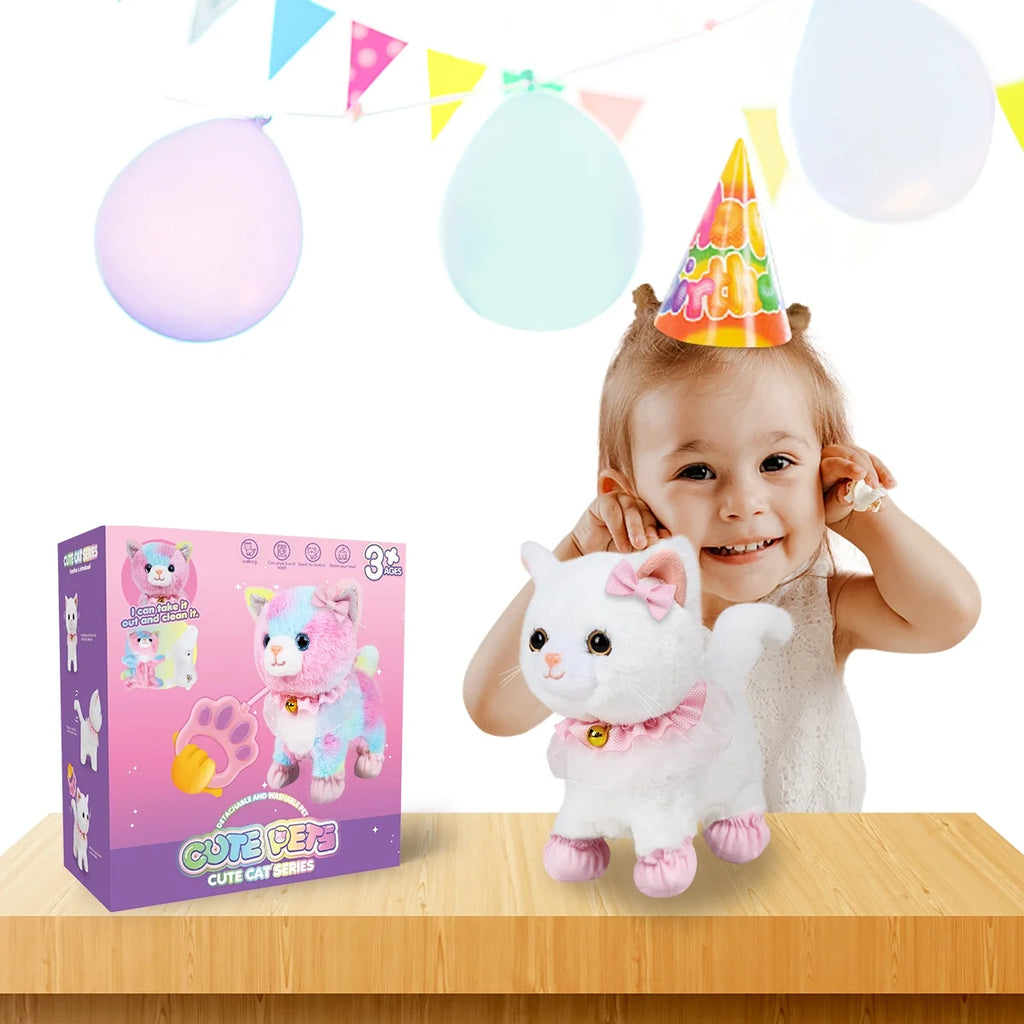 Interactive Plush Pet Cat with Remote Control Leash X72550