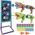 Electric Shooting Games Toy Guns with 18 Foam Balls and Standing Shooting Target J471