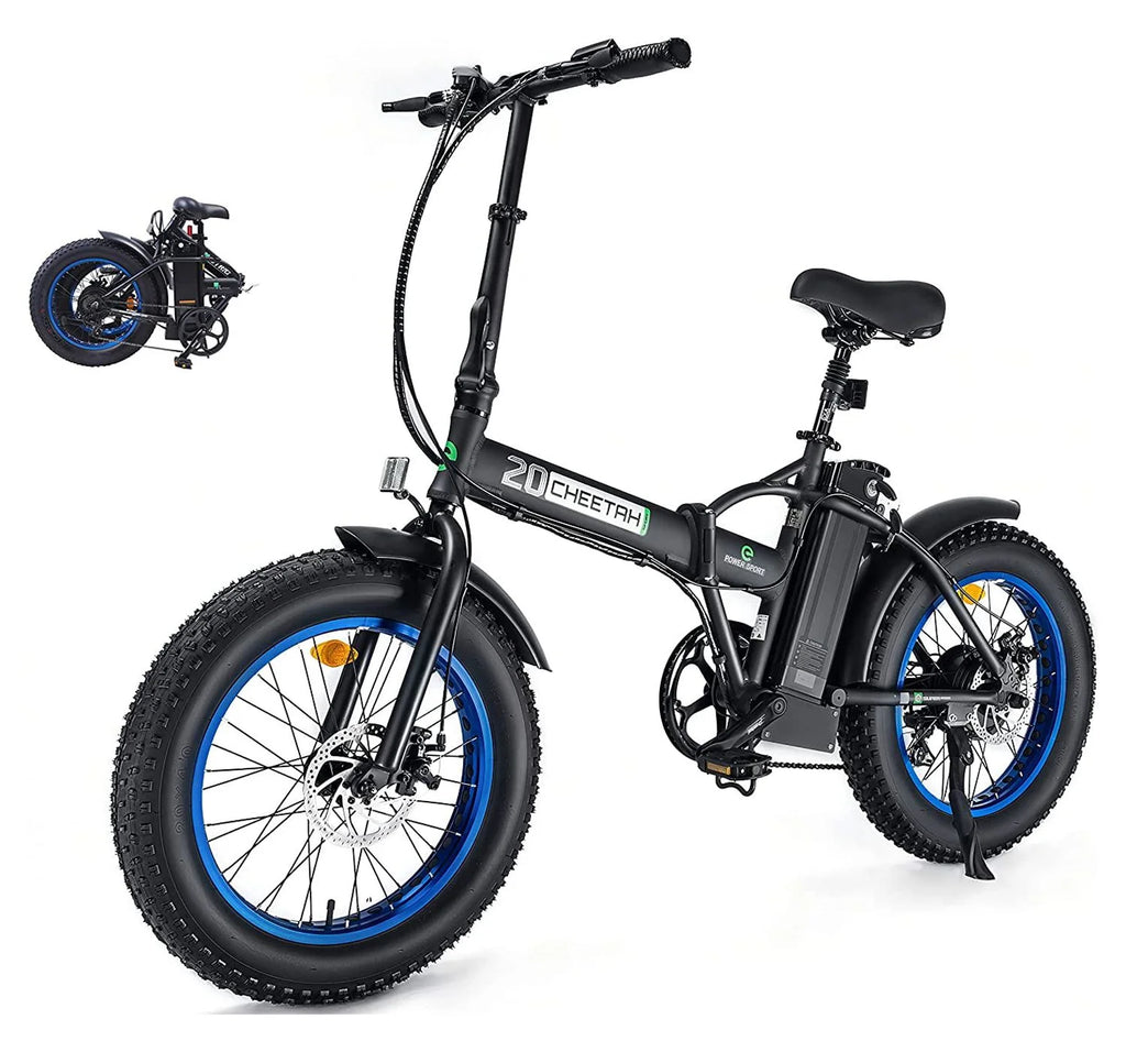 500 W Electric Bike 20" Fat Tire Folding Electric Bicycle 36 V 12.5 AH Removable Battery O987