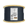 Cat6 Shielded Riser 1000ft F/UTP 23AWG Solid Bare Copper 550MHz Bulk Ethernet Cable Reel White Q9948