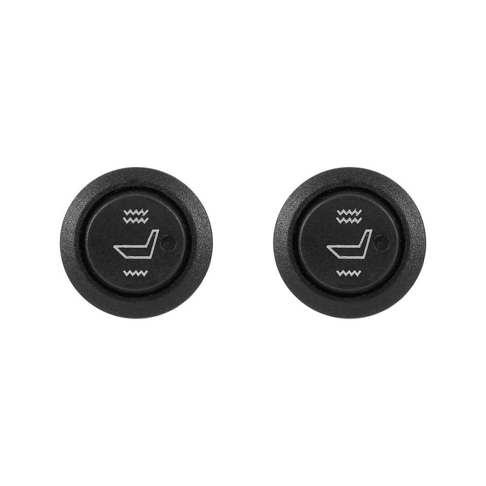 2X Universal 3 Pin Round Heated Seat Switch U21369