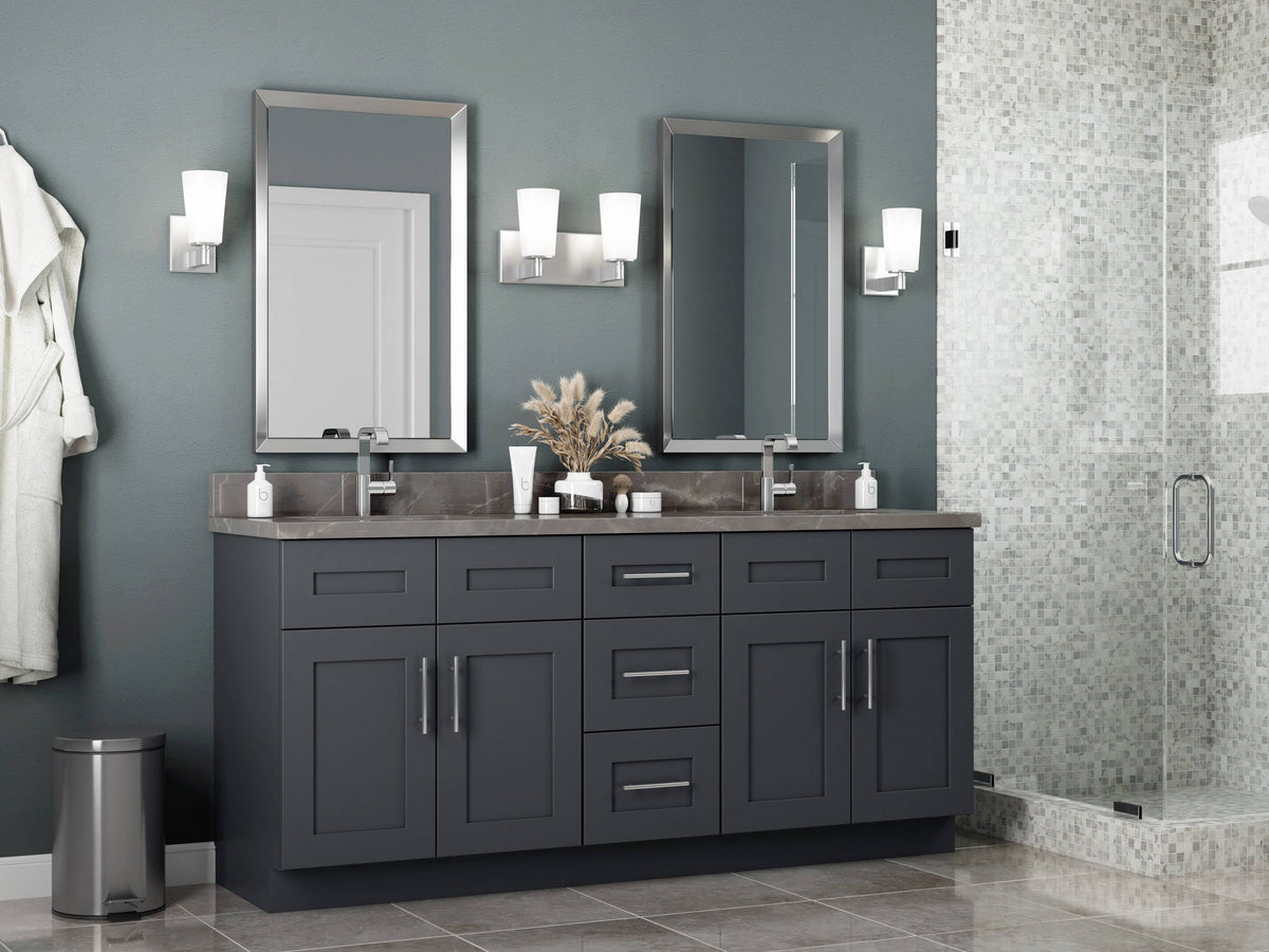 Gray Painted Door Wall Cabinet Y9552