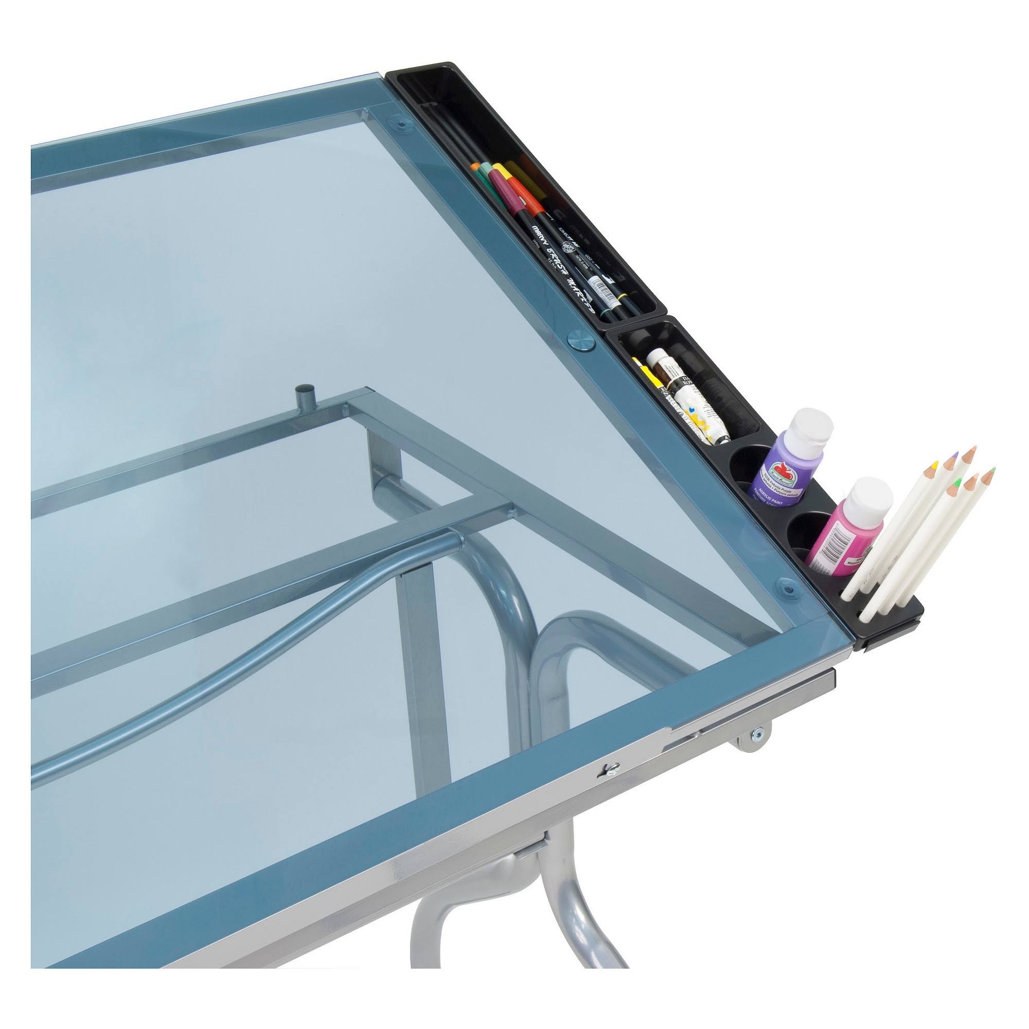 Folding Craft Station with Glass C12096