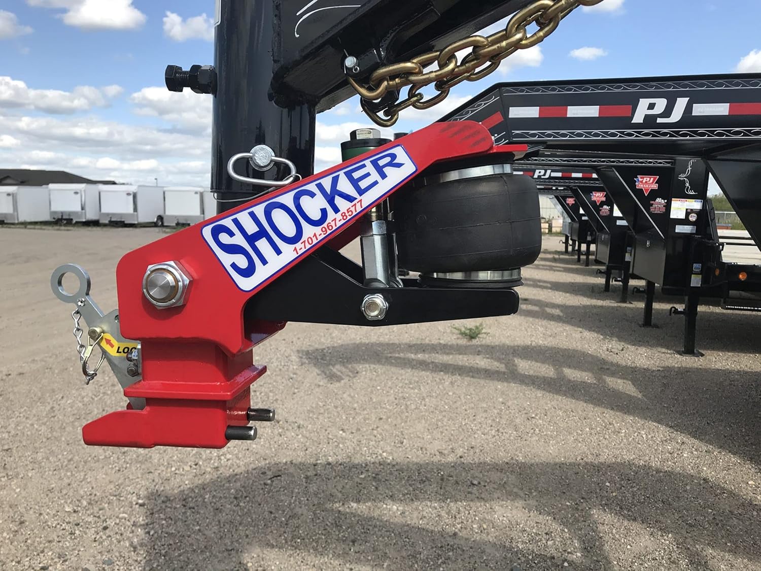 Gooseneck Air Hitch & Coupler, Round 4" Straight Pin 30K SL Coupler T4253
