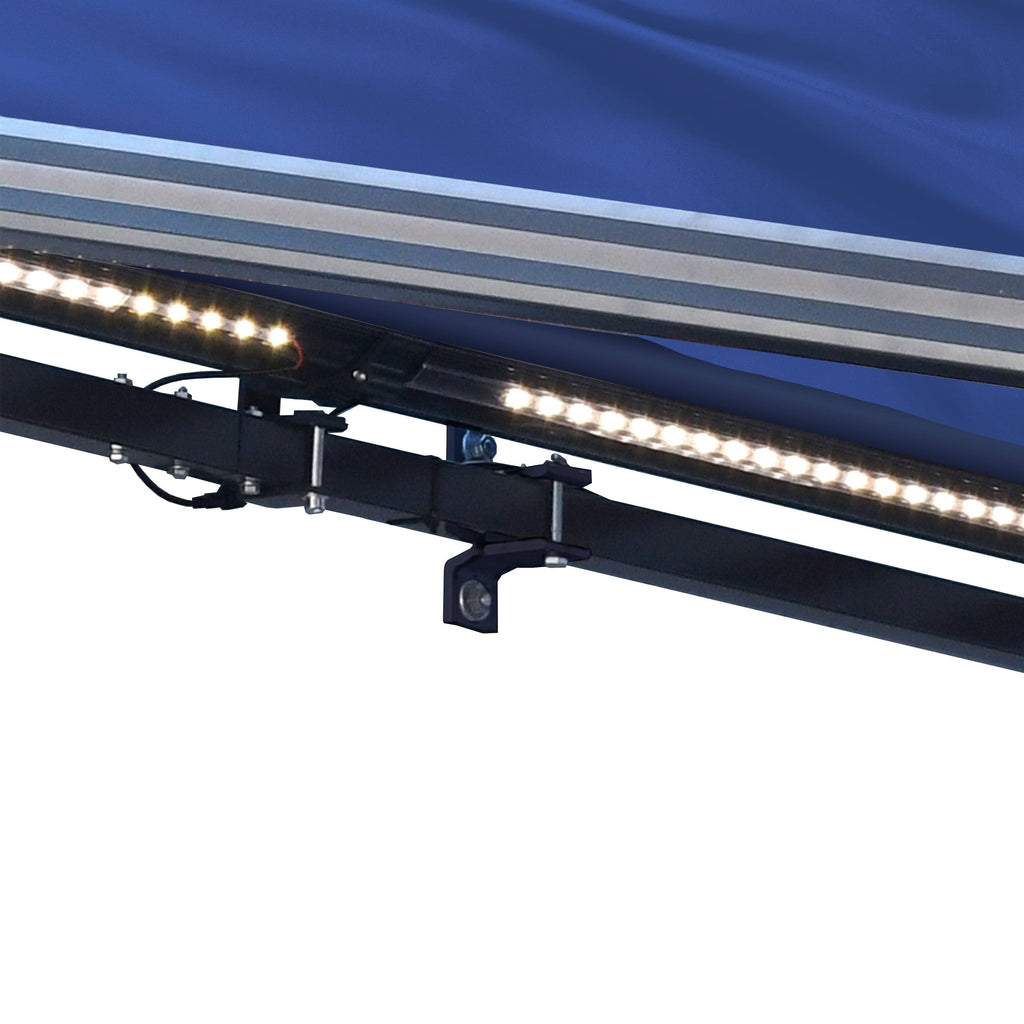 Blue Half Cassette Retractable Awning L4429