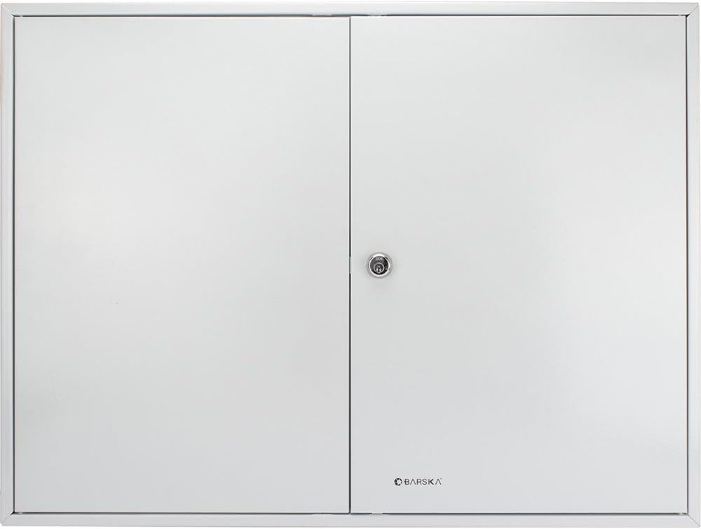 Key Lock 320 Position Key Cabinet Lock Box Grey with White Key Tags N31842