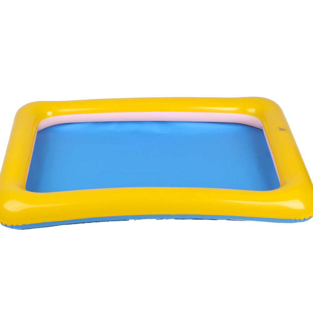 Outdoor Beach Kids Sand Mud Model Toys Storage Inflatable Pad Box Tray Y93241