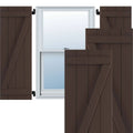 Raisin Brown PVC Board and Batten Shutters G8802