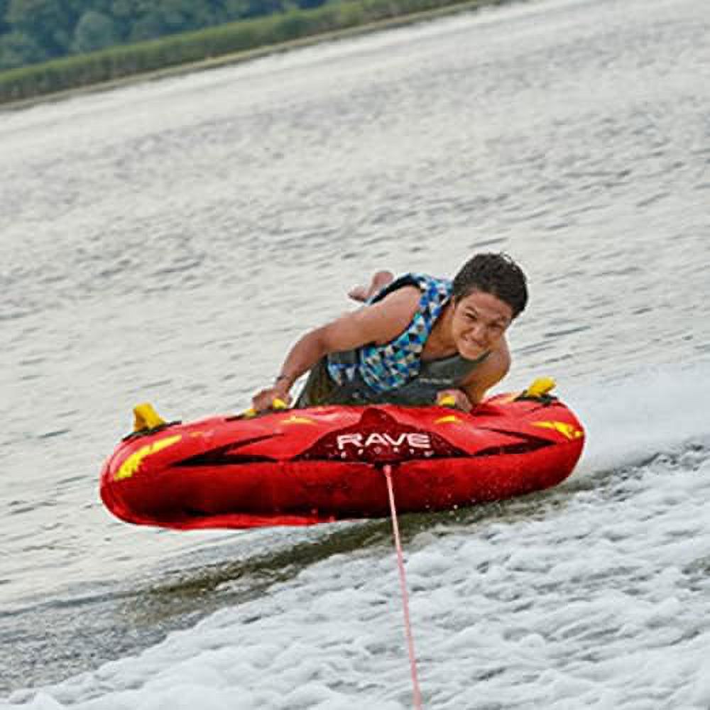 Red Nylon Inflatable Towable Float with Foam Handles C352742