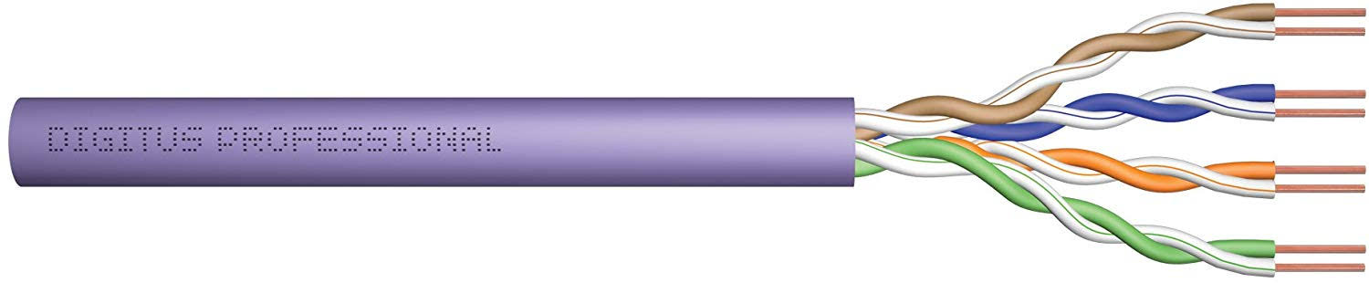 Cat-5e Cat-6 Cat-6a Cat-7 Cat-7A Purple Network Cable 305M F381838