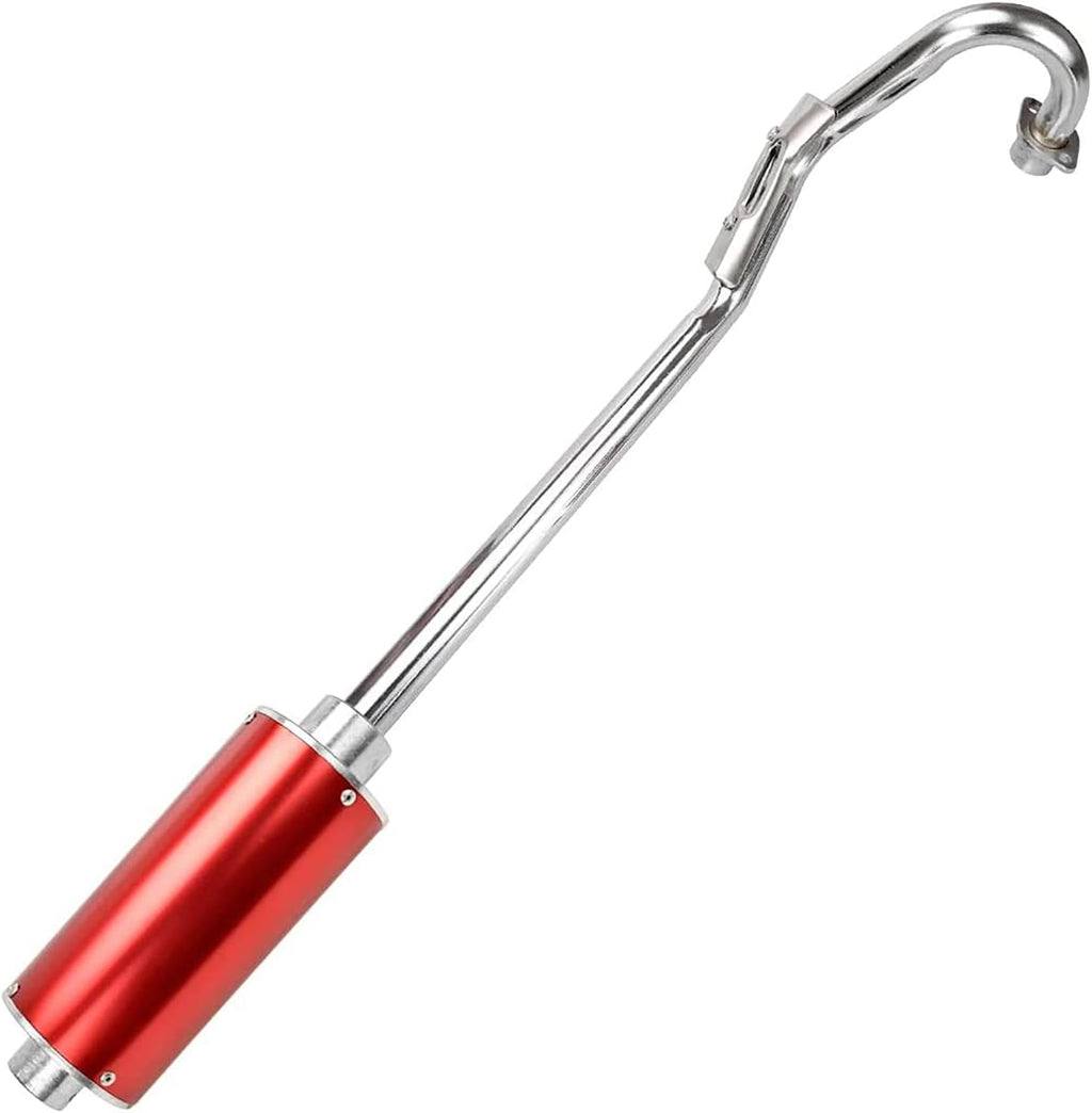 Red Pack of 2 Muffler Exhaust Silencer Pipe Head Assembly for Dirt Pit Bike E10459