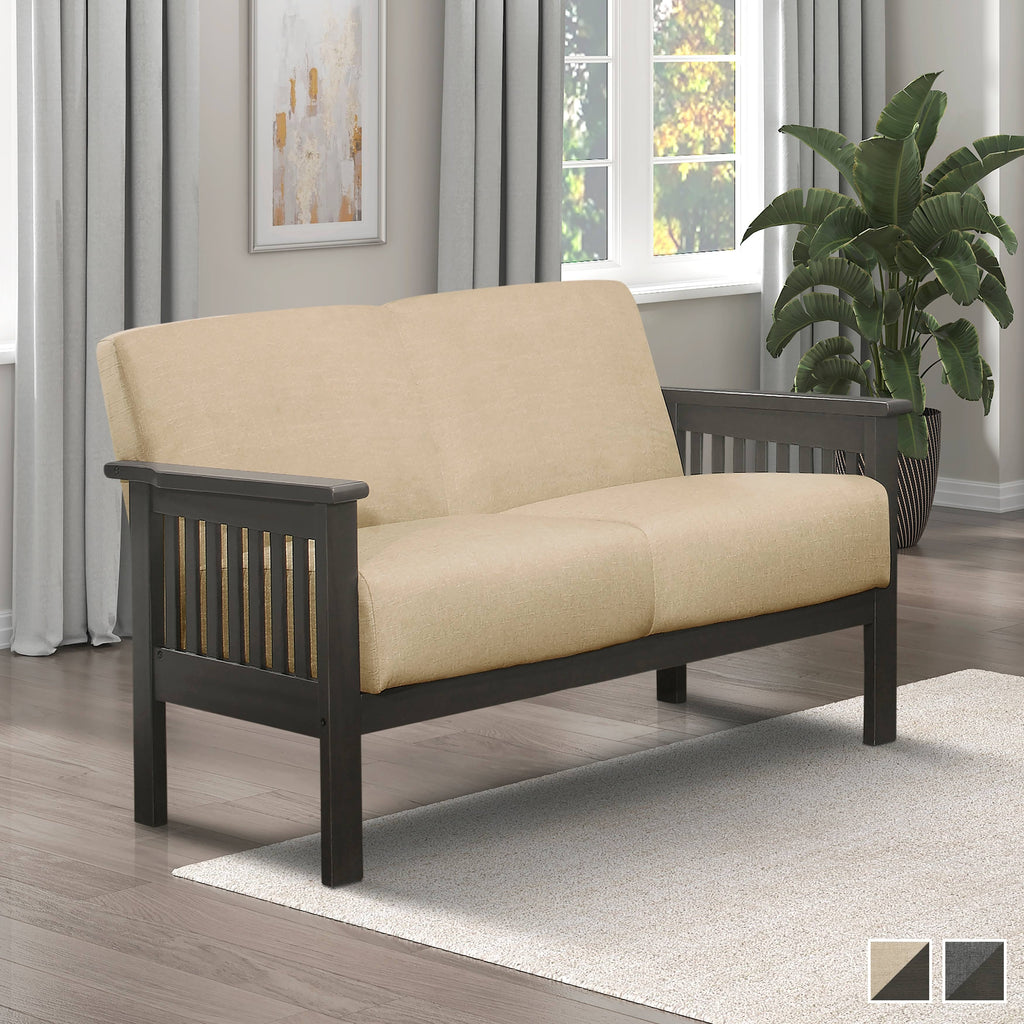 Light Brown Loveseat C395