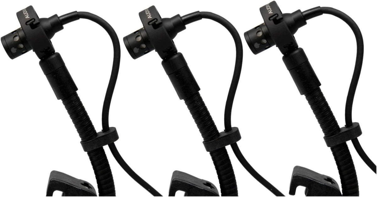 Trio Pack Miniature Condenser Clip-on Microphone J165