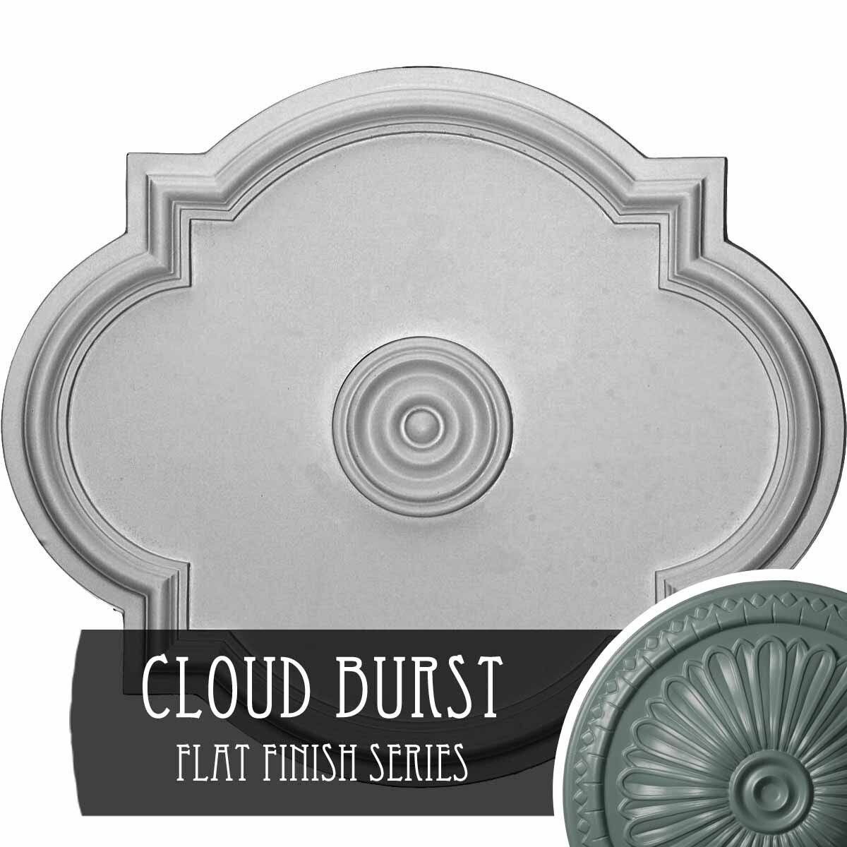 Waltz Ceiling Medallion, Hand-Painted Cloud Burst F858966