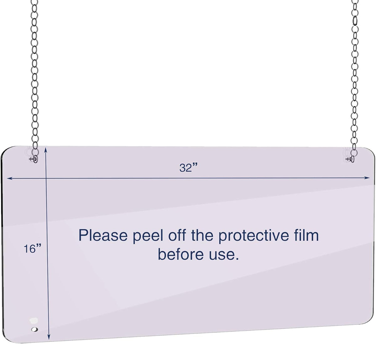 Pack of 2 Portable Acrylic Sneeze Guard Shield Y16800