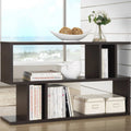 Dark Brown Geometric Shelf H217488