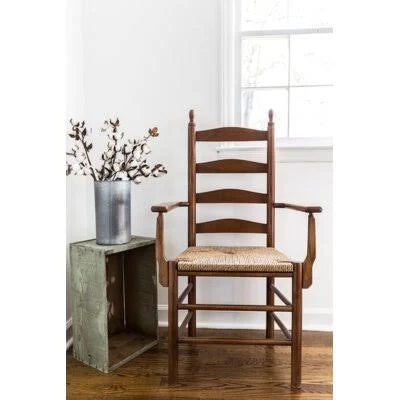 Solid Wood Ladder Back Arm Chair Q53611