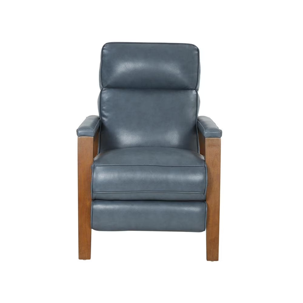 Ashland Push Thru The Arms Recliner, All Leather E812