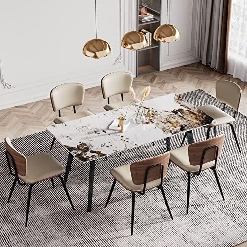 Beige Fabric Dining Chair Pack of 2 X6327