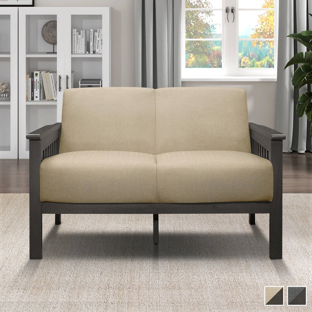 Light Brown Loveseat C395