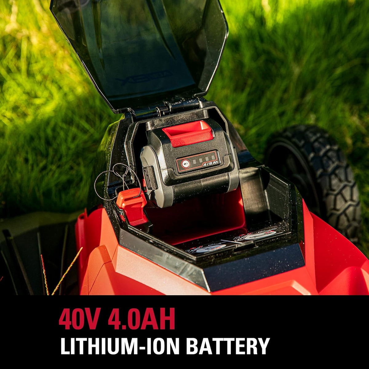 40V 17 inch Cordless Lawn Mower with 4.0 Ah Battery and Charger C3375