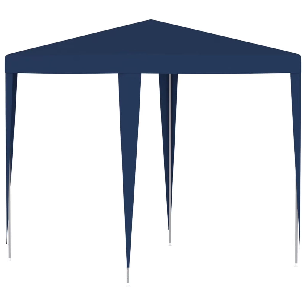 Blue PE Roof Party Tent Gazebo Canopy 6.6ft x 6.6ft x 7.9ft V302962