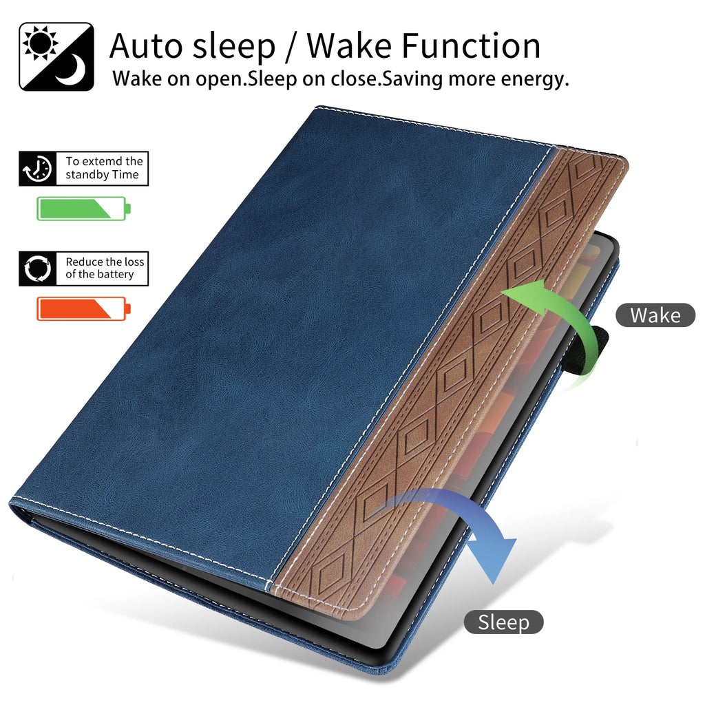 Blue PU Leather Magnetic Flip Stand Case for Samsung Galaxy Tab A8 10.5 Inch K64525