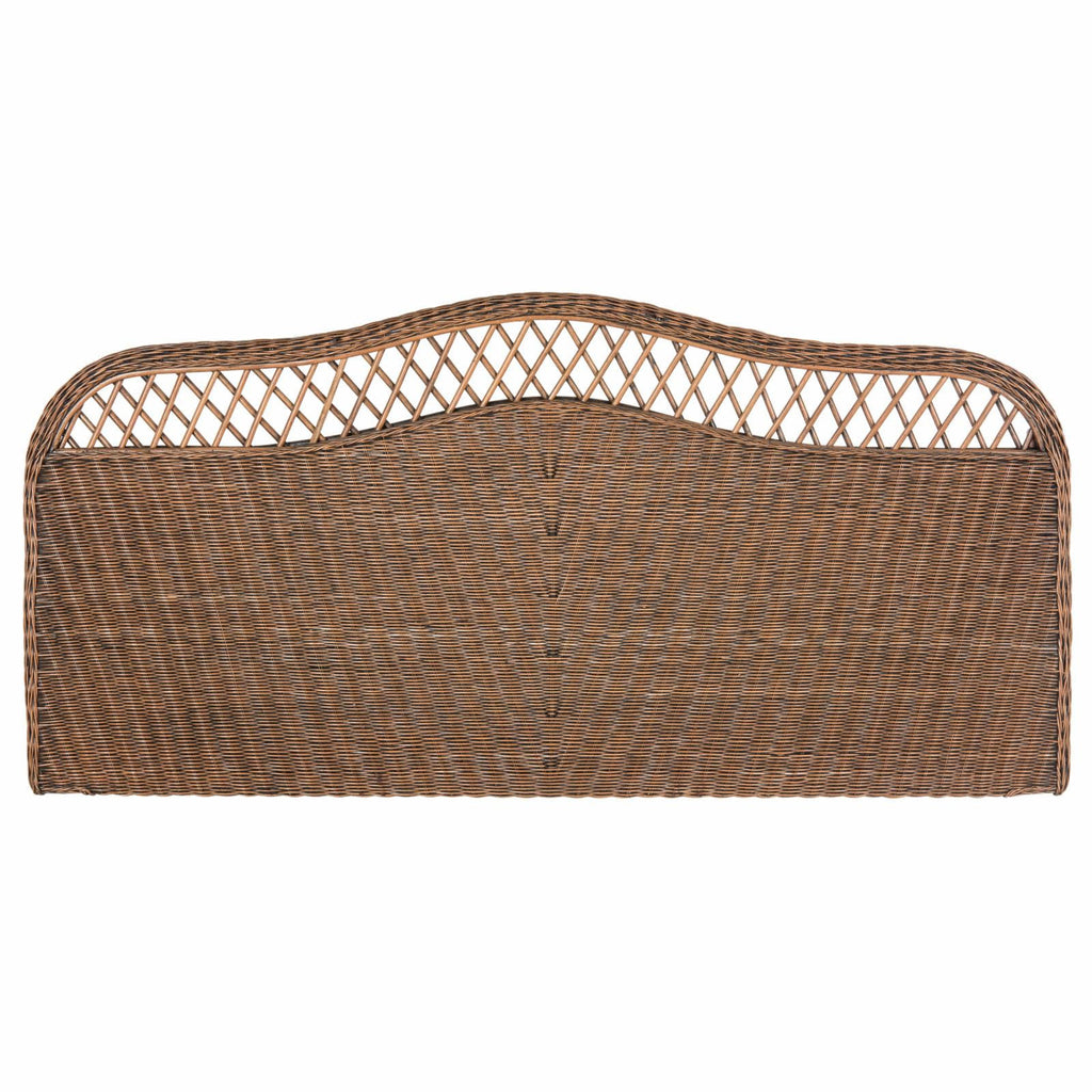 Antique Grey Rattan Full Headboard L84241