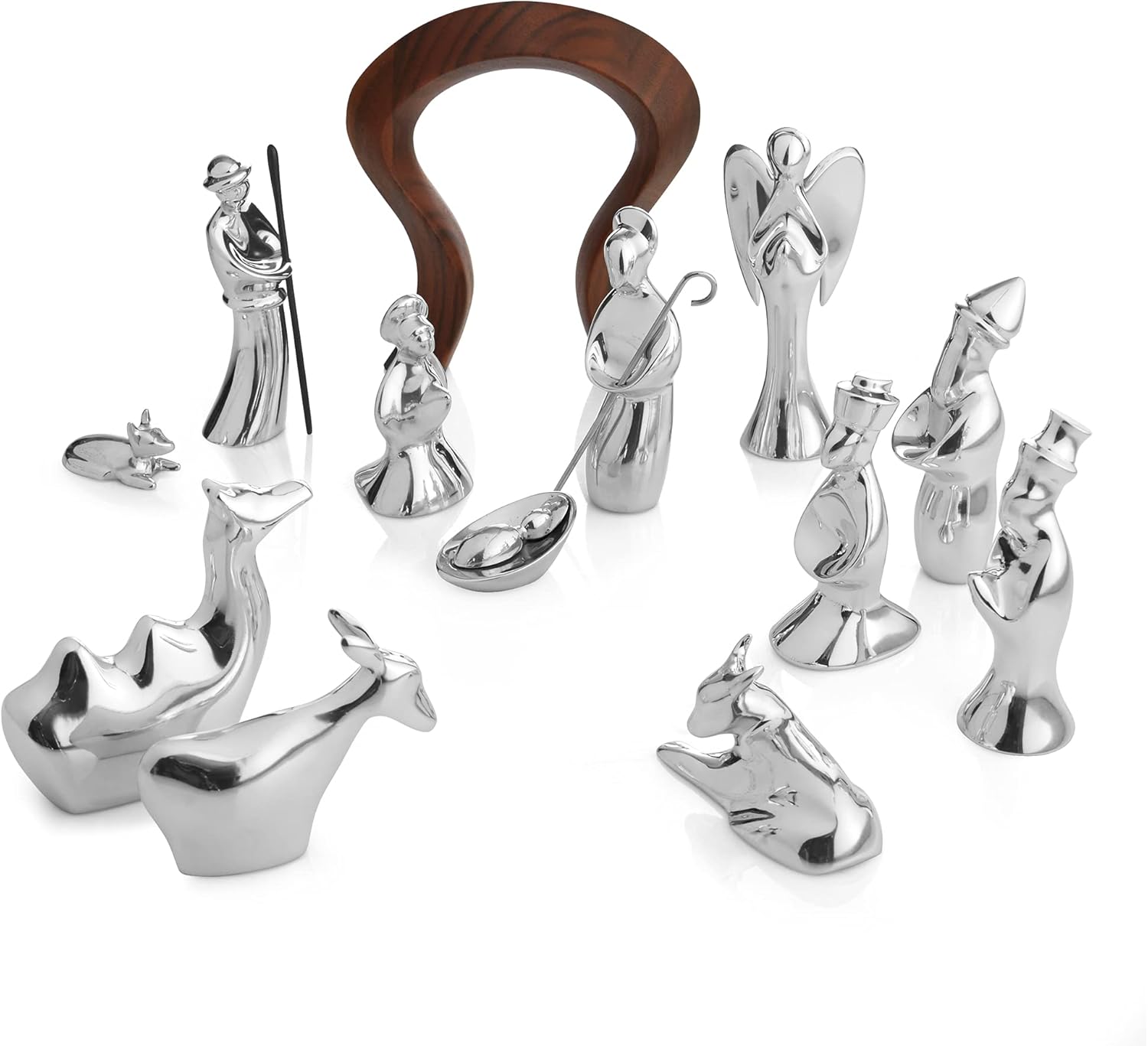 Miniature Nativity Storage Box, Acacia Wood, Pack of 2 W640236
