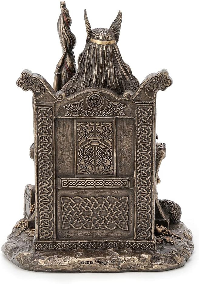 Antique Bronze Finish Frigga Statue Cold Cast Resin Sculpture T83266