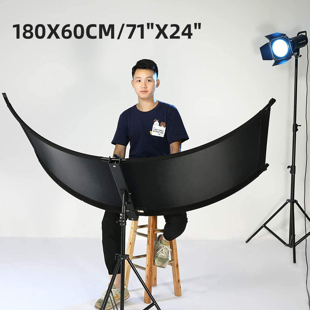 Clamshell Light Reflector Diffuser with Light Stand and Carry Bag N9136